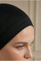 Black Turban Hijab Tube Bonnet - 2