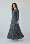 Women's Elastic Waist Patterned Piecewise Fish Skirt - 4