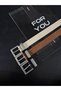 3-Piece Square Buckle Belt Set for Women, Trouser Belt, Coat Belt, Dress Belt - 3