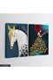 Butterfly Gold Horse 2 Piece Canvas - Canvas Painting - 2