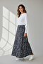 Women's Elastic Waist Patterned Piecewise Fish Skirt - 2