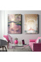 Flamingo Swan Lake 2 Piece Canvas - Canvas Painting