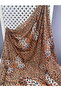 Leopard butterfly pattern silvery chiffon soft flowing
