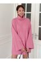 Women's Yellow Turtleneck Off Shoulder Wide Cut Knitwear Sweater Fmoda8084 - 5