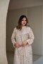 جلابية كتان بتطريز راقٍ SM - 59 - 4