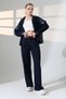 Parachute-Embellished Modal Tracksuit Set/Wide Leg with Parachute Detail at the Waist - 3
