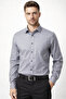 Men's Classic Wide Fit Long Sleeve Pocketed Cotton Chambray Office Style Gift Boxed Men's Shirt