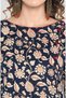 Premium cotton 2pc kurti set - Dark blue cotton women's kurta set, floral prints & Maroon pants - 5