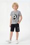 3-Piece Crew Neck Various Print Detailed Boys' 6-Piece Top and Bottom Set - 2