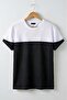 Reka Jacquard Textured Panel Detailed Slim Fit Bicycle Men's Collar T-Shirt