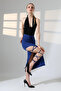 Slit Long Skirt with Leg Ties - 7