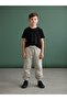 Boys' Cotton Soft Textured Sweatpants with Elastic Waistband and Cuffs - 8