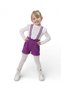 Girl's 2-3-4-5-6 Year Old Velvet Shorts 2-Piece Salopet Dress and Badi L Pantyhose with Gift - 4