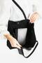 Women's Genuine Suede Leather Shoulder Bag Pl017 Black - 4