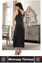 New Season Elegant Comfortable Charming Special Occasion Night Daily Women's Lace Stylish Patterned Satin Nightgown - 2