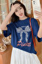 Unisex T-Shirt with Bow Print