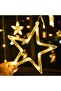3.5M Ramadan Light For Home Decoration Star And Moon Shaped Led Curtain Light - 4