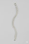 Silver steel bracelet with zircon stones - 2