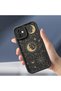 Black Silicone Moon Pattern Lens Protection Shock Absorbing Flexible Case Compatible with iPhone 7/8/Se 2020 2022 - 5