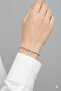 Silver Zircon Round Stone Steel Bracelet