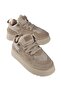 Puffy Genuine Leather Suede Women's Platform Sneaker - 4