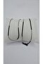 Stainless Steel Black and Silver Color Knitted Chain Unisex Necklace - 7