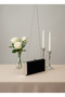 Black Silver Luxury Suede Crystal Stone Metal Case Stone Handle Evening Dress Bag Wedding Engagement Graduation - 4