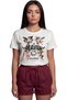 ''Heaven Worldwide'' Angel and Gothic Themed Printed 100% Cotton Relaxed Fit Premium Women's T-Shirt - 8