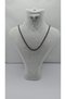 Stainless Steel Black Color Knitted Chain Unisex Necklace
