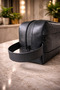 Travel Bag - Satin Textured Handbag - Care Bag - Cosmetic Bag - Shaving Bag-Handbag - 6