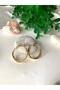 Gold Triple Hoop Earrings - 2