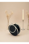 Black Silver Round Luxury Suede Crystal Stone Women's Evening Dress Bag Wedding Engagement Graduation - 4
