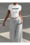 Women's Ecuador Printed Baby Tee Combed Cotton Crop and Sweatpants - Two Piece Sweatsuit Set