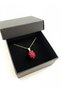 Handmade Red Glass Blackberry Necklace – Stylish Design with Non-Tarnishing Steel Chain - 4