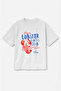 Oversized Unisex Lobster Lovers Club Printed T-Shirt Tee Shirt
