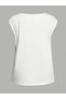 Women's 2 Piece Mix Printed V-Neck Sleeveless Oversized Salas Boyfriend T-Shirt Set - 4