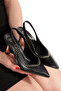 Pointed Toe Open Back Trot Heeled (9cm) Thin Painted Heel Women's Classic Heeled Shoes