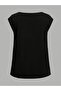 Women's 2 Piece Mix Printed V-Neck Sleeveless Oversized Salas Boyfriend T-Shirt Set - 4