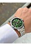 Functional Silver-Green Color 5 Atm Water Resistance Steel Case Men's Wristwatch S04240Mr - 2
