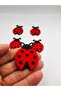 5 Pieces Felt Motif Ladybug, 5X3 cm Felt Ornament, Felt Embroidery, Decoration - 3