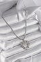 316L Steel Silver Color Italian Chain Mix Color Zircon Stone Detail Heart Model Women's Necklace - 2