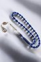 Small Ankle Length Dark Blue Vermilion Powder Amber Prayer Beads - 2