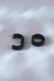 Steel Black Color Compression Men's Earrings - 2