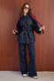 Belted Pocketed Denim Suit 32-8000 - 5