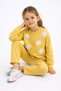Girl's Suit Pearl Grain Floral Accessories Long Sleeve Cotton 2-5 Years Old - 3