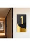 Gold Plexi Vertical Hotel - Apartment Site - Apartment Hotel Office Door Number - Door Number 1 One - 3
