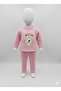 Cotton Pink Baby Girl Top and Bottom 2-Piece Pajama Set