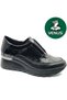 Wiyov Genuine Leather Orthopedic Oxford Women's Air-Flow Sole Classic Shoes Black