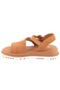 Hifli Genuine Leather Comfort Orthopedic Women's Sandals Taba - 5