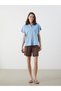 Özmarka New Season Loose Fit Women's Jean Shirt - 2